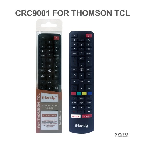 SYSTO丨CRC9001 Universal Replacement Remote Control for TCL THOMSON LED LCD TV