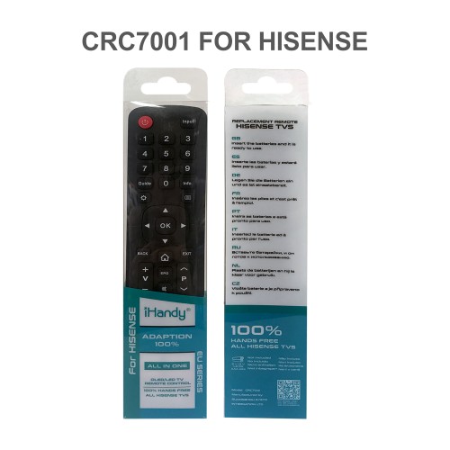 SYSTO丨CRC7001 Universal Replacement Remote Control for HISENSE LED LCD TV