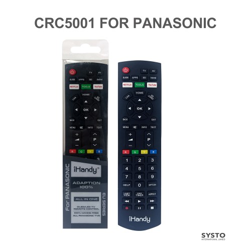 SYSTO丨CRC5001 Universal Replacement Remote Control for PANASONIC LED LCD TV