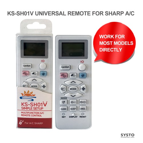 SYSTO丨KS-SH01V Universal for SHARP Air Conditioner Remote Control