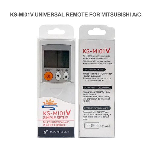 SYSTO丨KS-MI01V Universal for MITSUBISHI Air Conditioner Remote Control