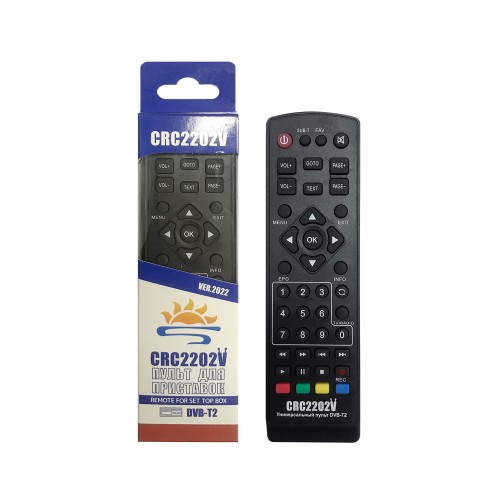 SYSTO丨CRC2202V Universal DVB-T2 Remote Control Popular in Eastern Europe& South Africa & Eastern Aisa